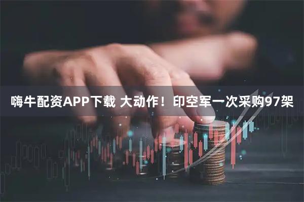 嗨牛配资APP下载 大动作！印空军一次采购97架