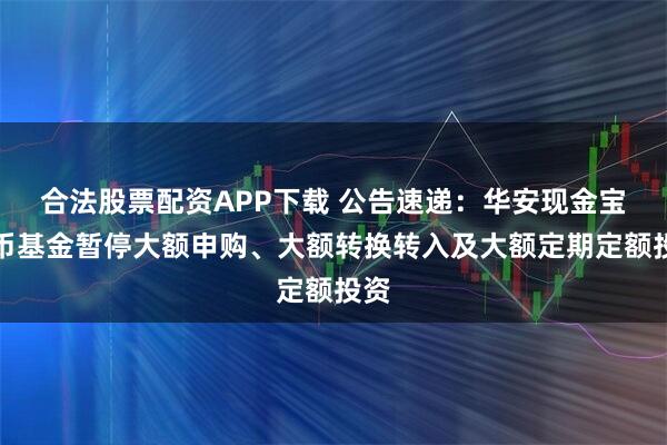 合法股票配资APP下载 公告速递：华安现金宝货币基金暂停大额申购、大额转换转入及大额定期定额投资