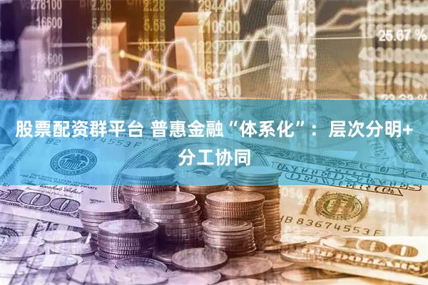 股票配资群平台 普惠金融“体系化”：层次分明+分工协同