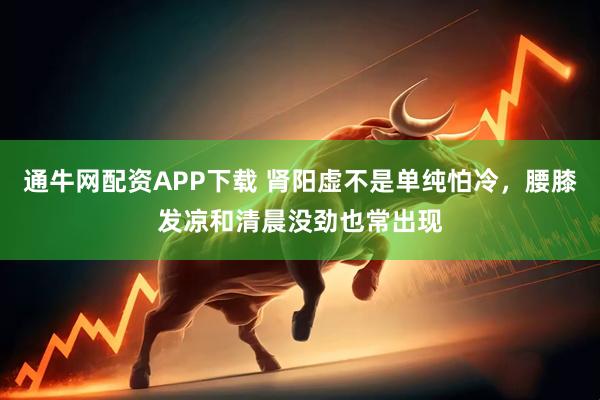 通牛网配资APP下载 肾阳虚不是单纯怕冷，腰膝发凉和清晨没劲也常出现